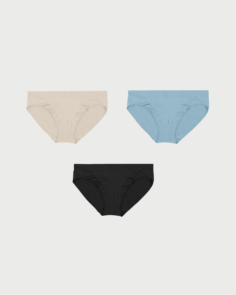Everyday Comfort Seamless Low-Rise Brief Panty(3 PACK)