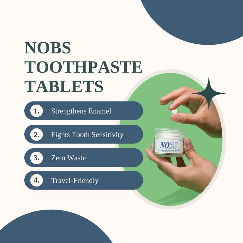 NOBS Toothpaste Tablets - Remineralize with NHA