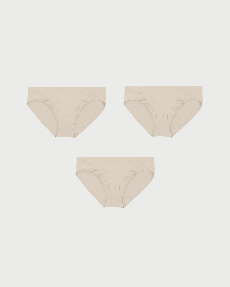 Everyday Comfort Seamless Low-Rise Brief Panty(3 PACK)