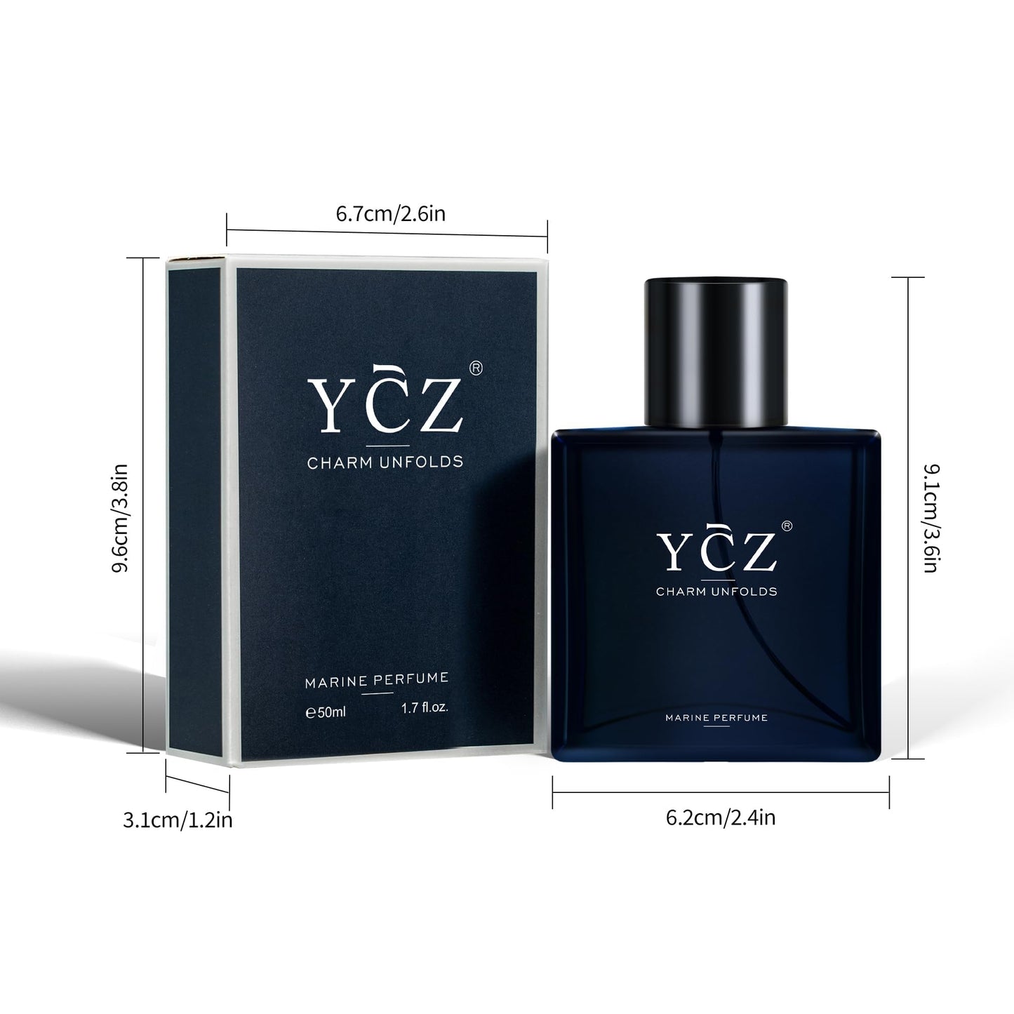YCZ Midnight Marine Man, Cologne Long Lasting Men Perfume
