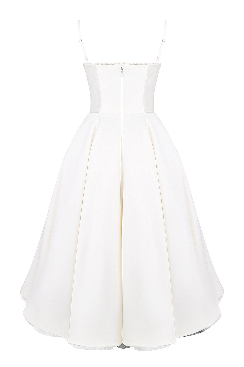 MADEMOISELLE WHITE TULLE MIDI DRESS