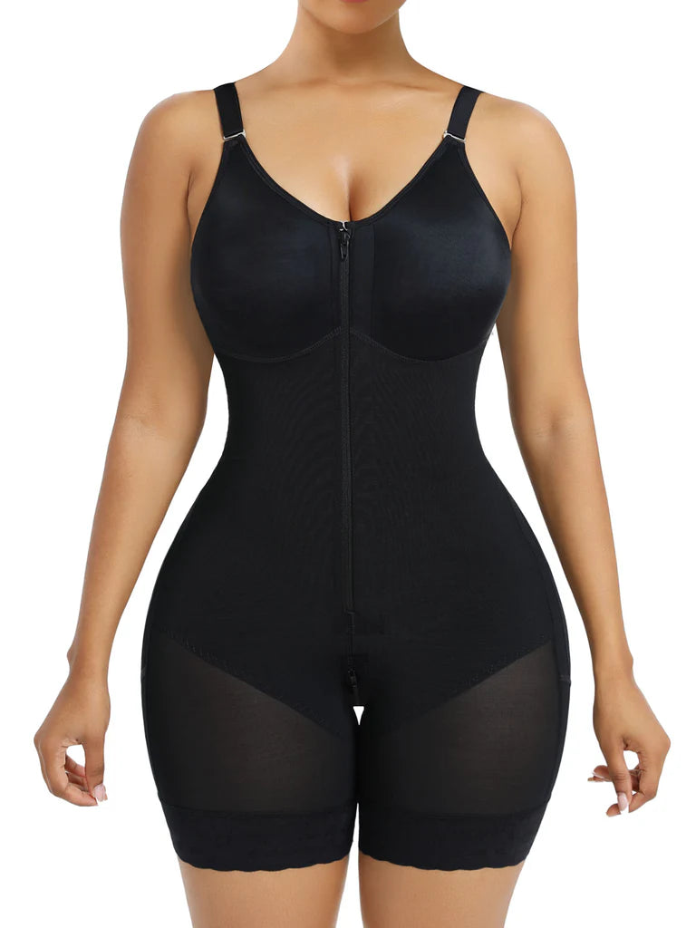 Shapewear for Women Tummy Control Butt Lifter Body Shaper with Zipper Crotch