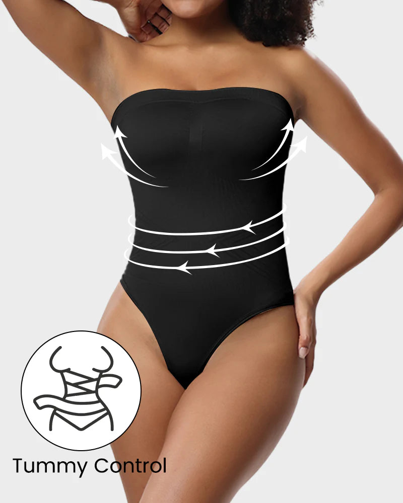Strapless Tummy Control Sculpting Bodysuit