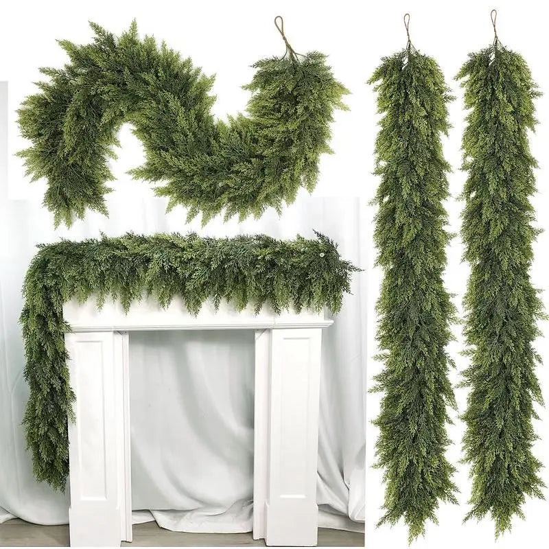 2 PCs Artificial Cedar Garlands