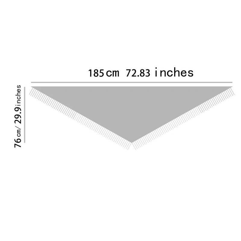 Women's Solid Color Wool Blend Shawl