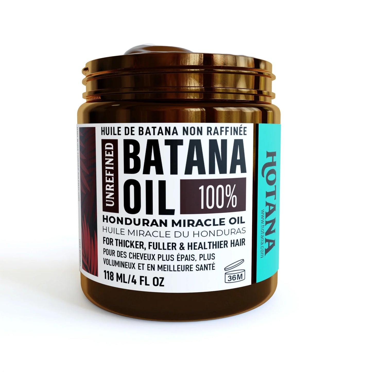 100% Unrefined Batana Oil – Strengthen, Smooth & Revive Damaged Hair Naturally