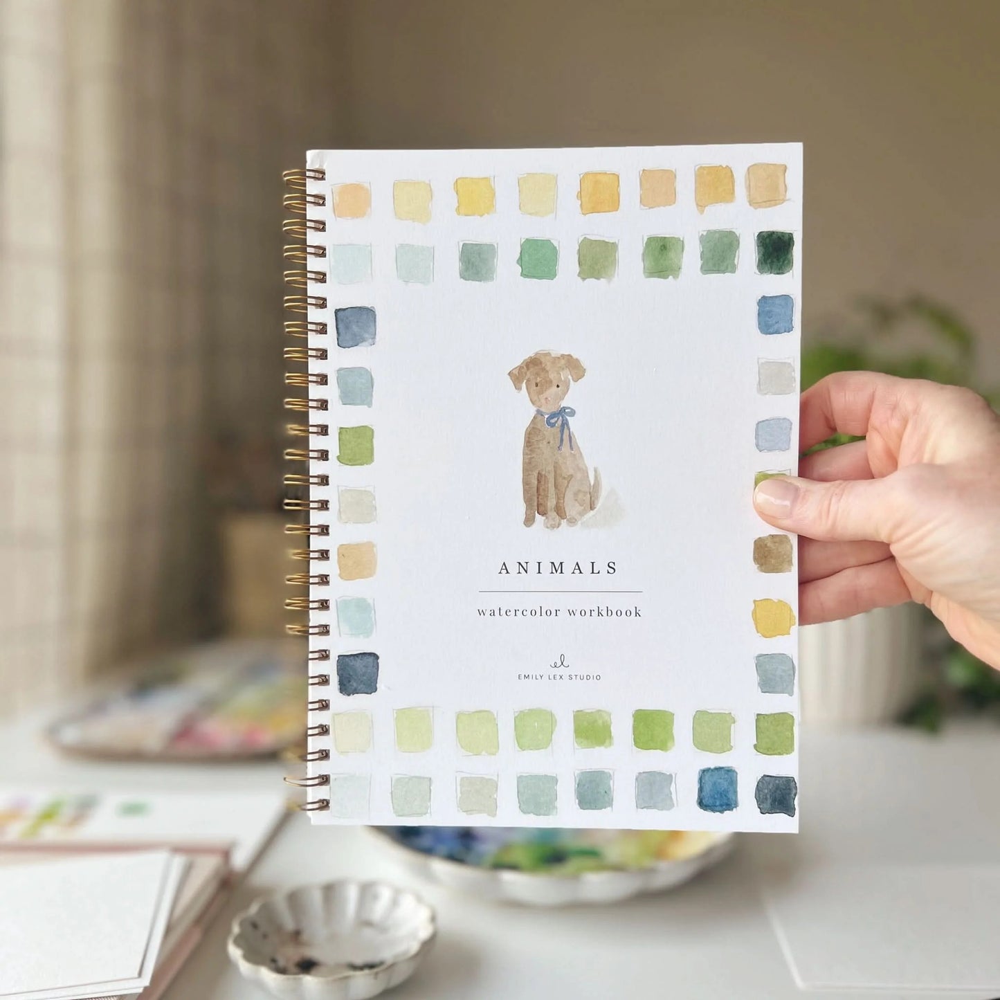 🎨 Animals Watercolor Workbook – Paint, Practice & Play