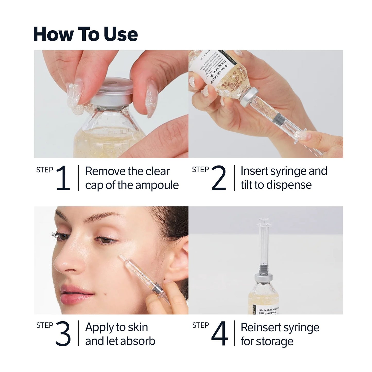 🌸Korean Deep Collagen Silk Peptide Ampoule | Deep Hydration | Youth-Restoring Results