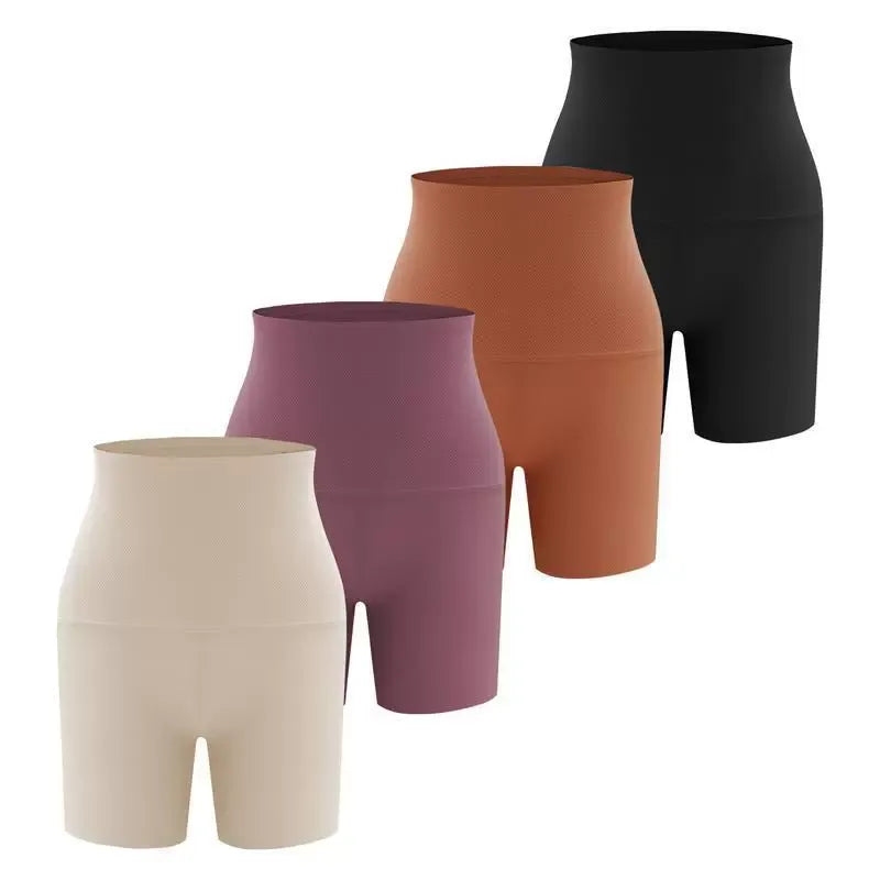 Women’s High-Waisted Seamless Boyshorts – 4-Pack Comfort Fit