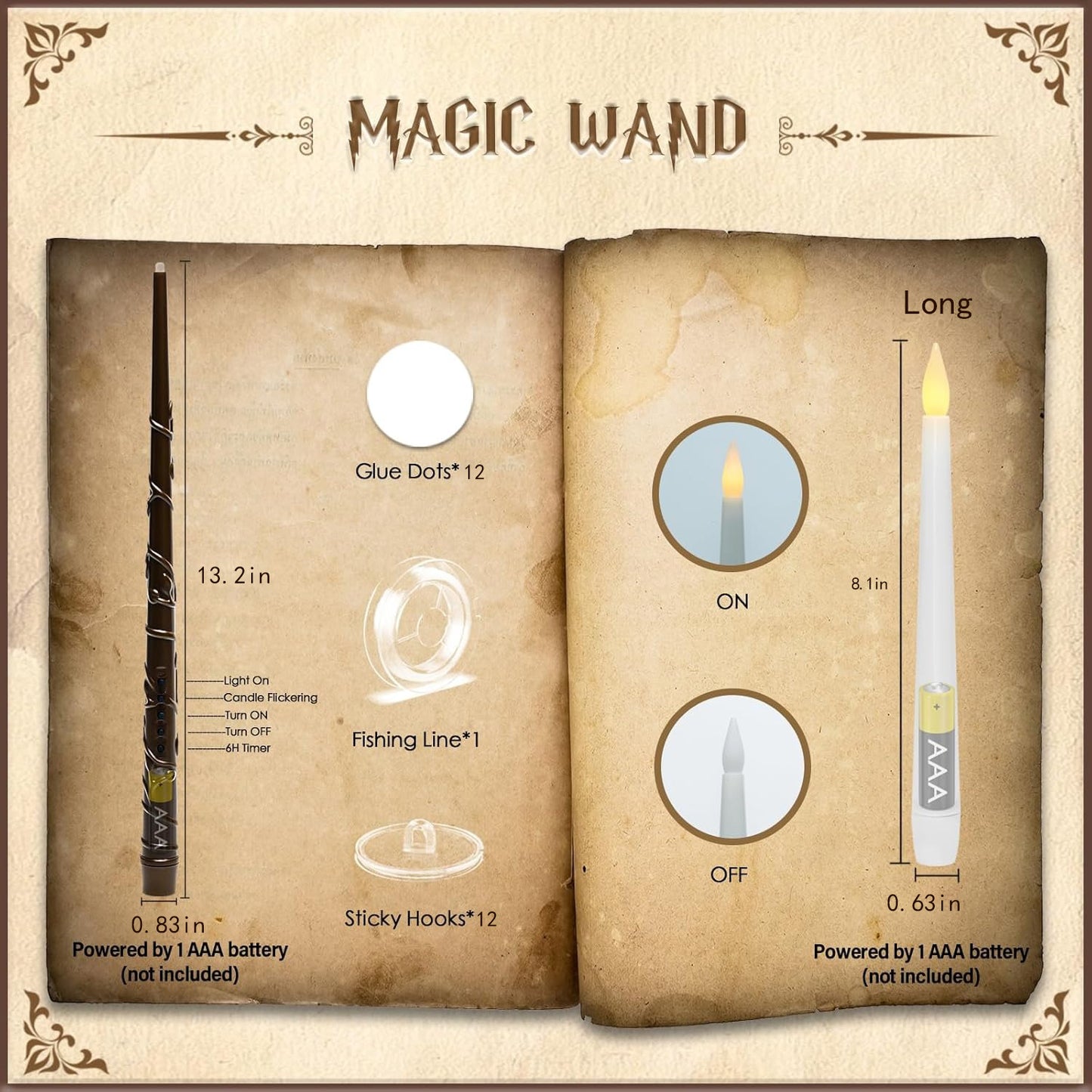 š» Halloween Magic Floating LED Flameless Candles š