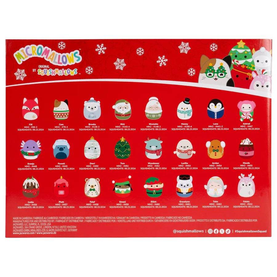 🎄 Micromallows 24-Day Holiday Plush Advent Calendar 2025
