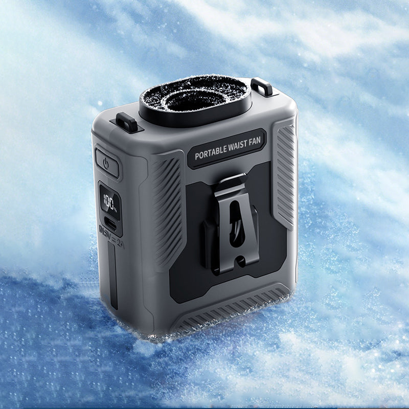 🌬️ Portable USB Waist Fan – Stay Cool Anywhere, Anytime!