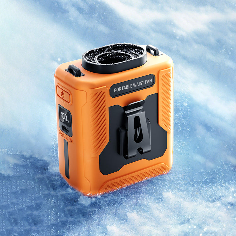 🌬️ Portable USB Waist Fan – Stay Cool Anywhere, Anytime!