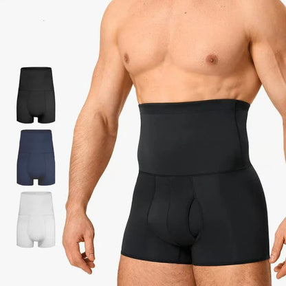 Men's High Waist Shapewear Boxer Briefs