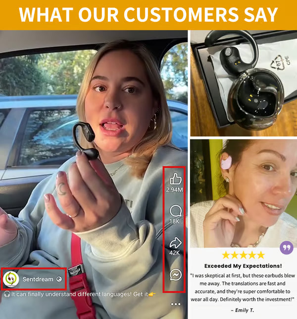 AI Translation Wireless OWS Bluetooth 5.4 Earphones