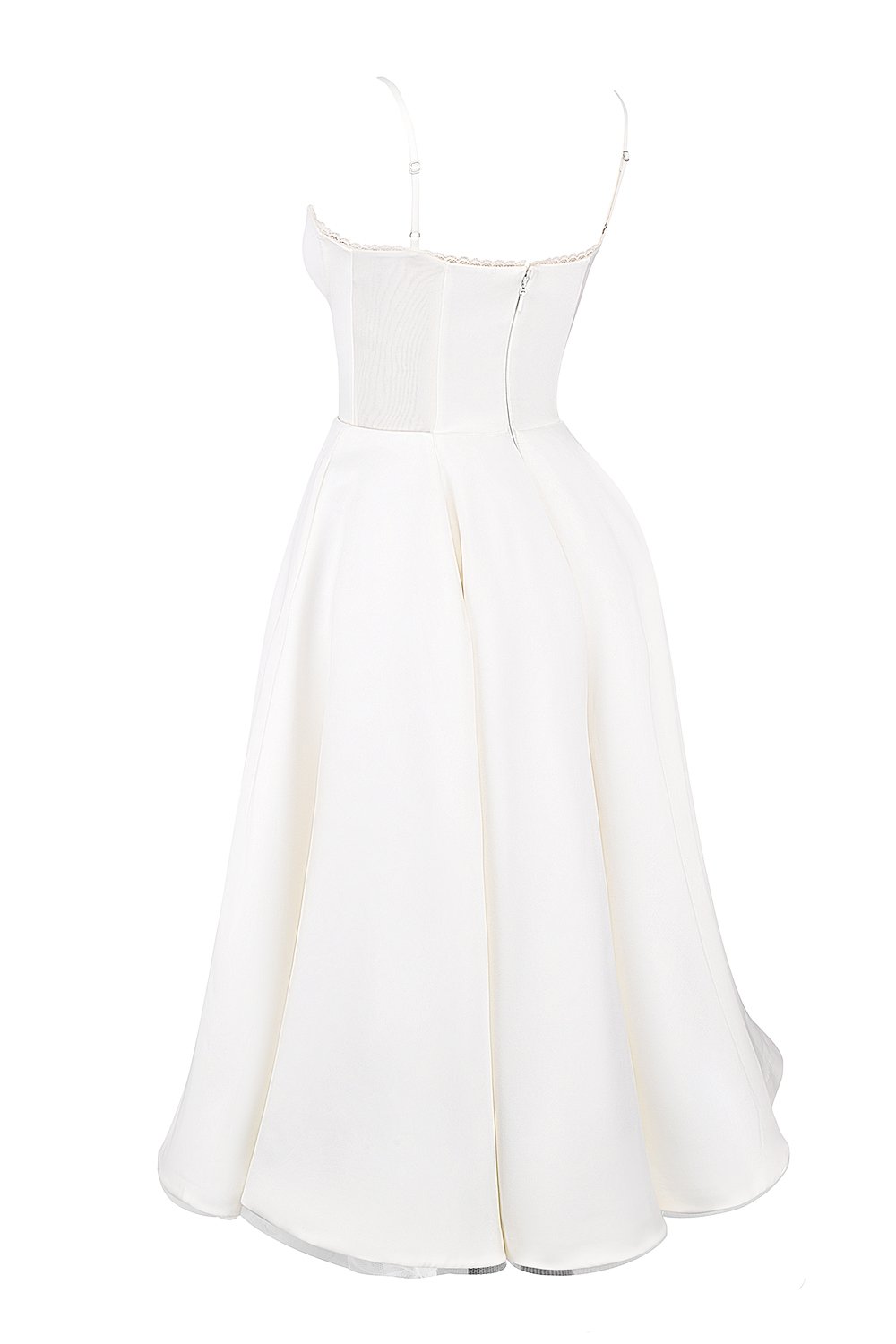 MADEMOISELLE WHITE TULLE MIDI DRESS