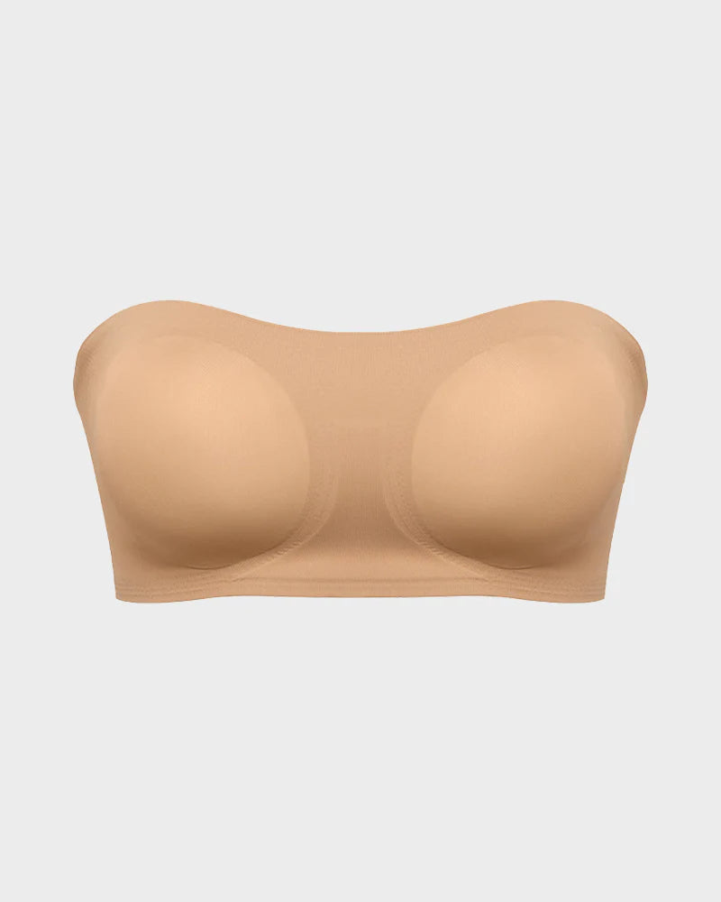 Non-Slip Crossover Side Hook Bandeau Bra