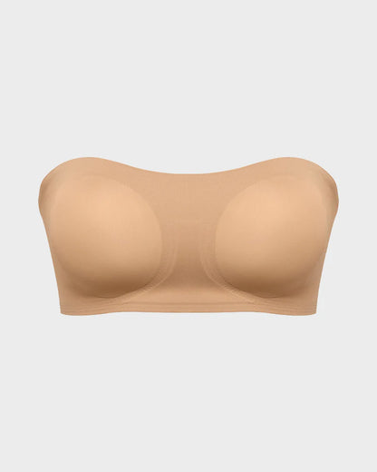 Non-Slip Crossover Side Hook Bandeau Bra