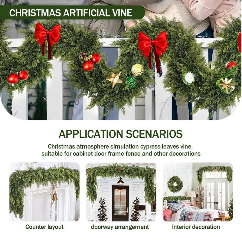 2 PCs Artificial Cedar Garlands