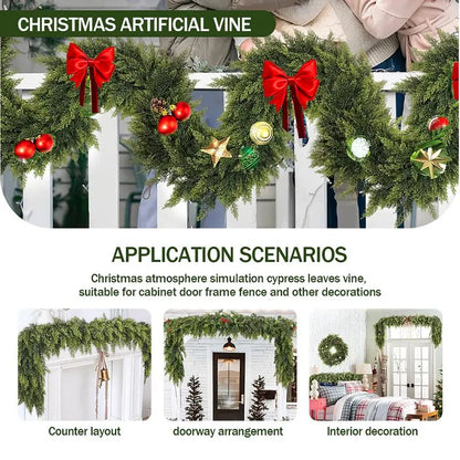 2 PCs Artificial Cedar Garlands