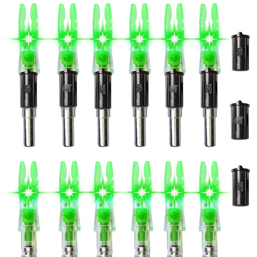 12pcs X Lighted Nocks for Arrows