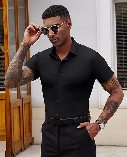 Stretch Dress Shirts for Men Short Sleeve