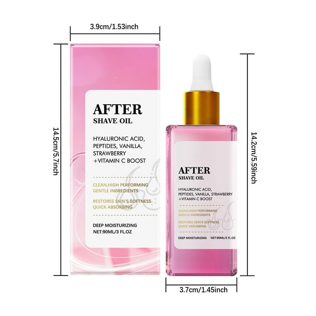 🍓Strawberry After Shave Oil – Soothing, Hydrating & Gentle for Smooth Skin (90ml)🔥