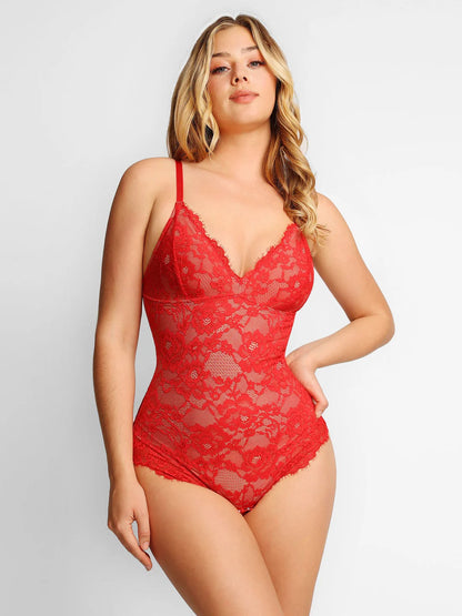 🌸 Lace Smooth Firm Control Bodysuit – Confidence, Sculpted