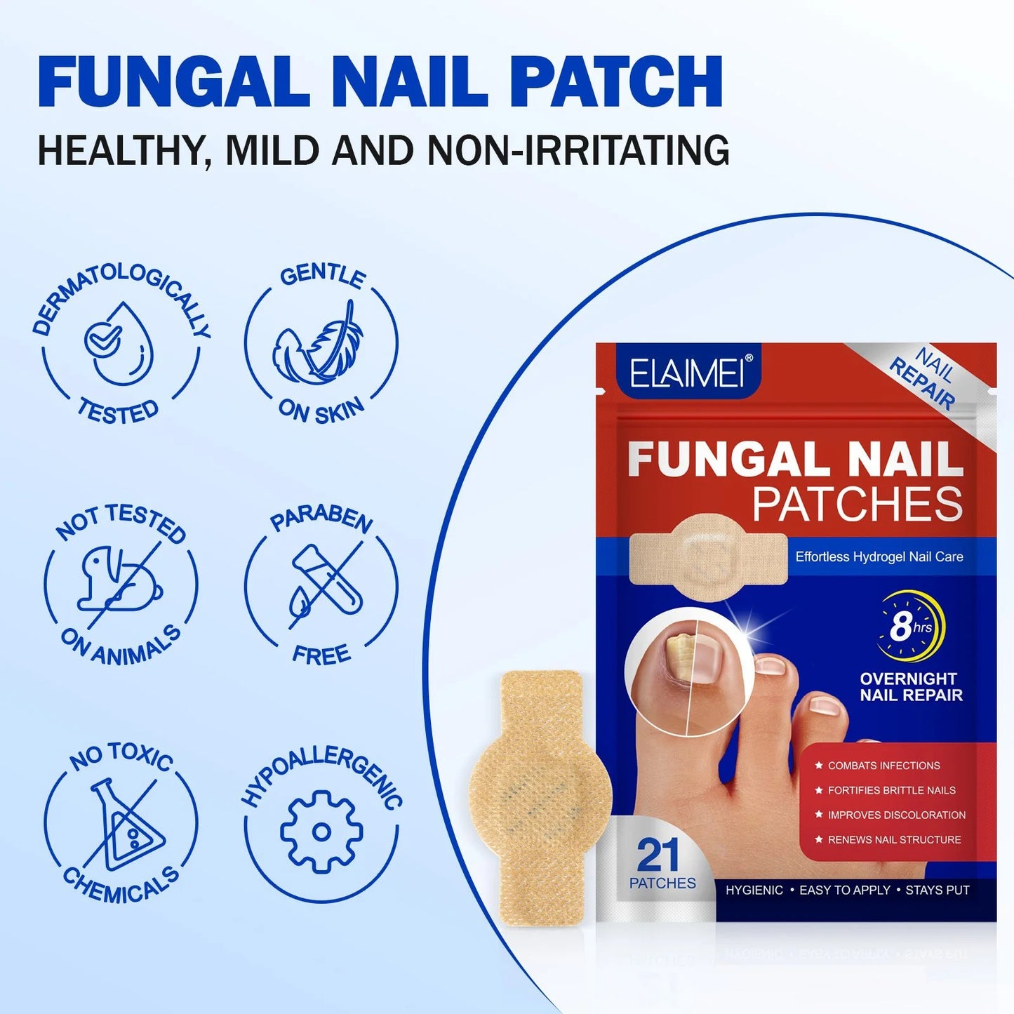 👣 Toe Fungus Defense Strips – Clinically Proven Nail Protection