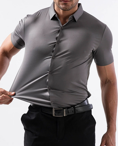 Stretch Dress Shirts for Men Short Sleeve