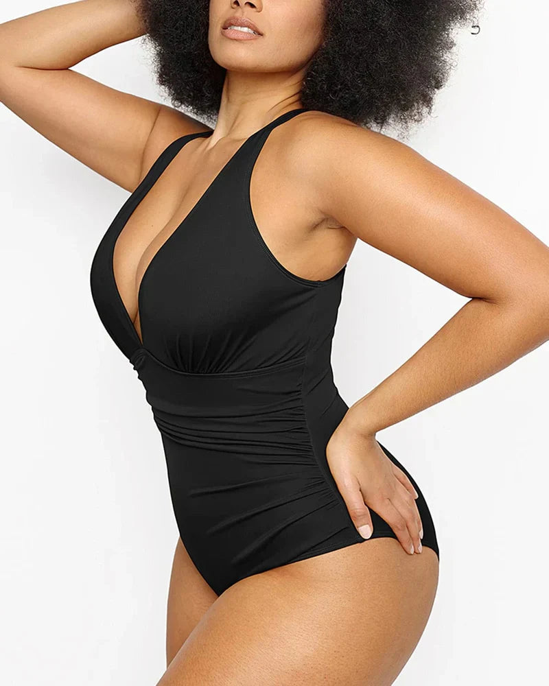 SMART SCULPT PLUNGE SWIMSUIT FLATTER YOUR FIGURE
