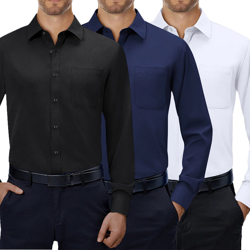 🔥3-Pack Alimens&Gentle Mens Dress Shirts