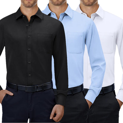🔥3-Pack Alimens&Gentle Mens Dress Shirts