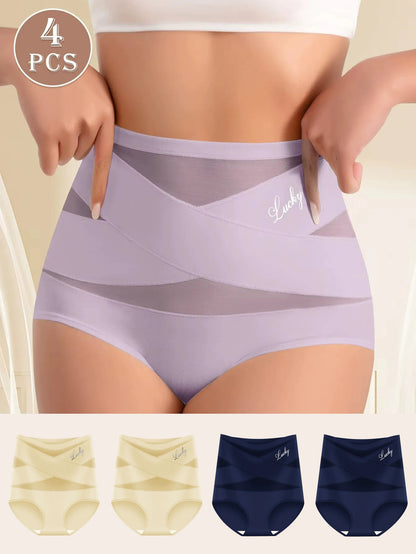 🖤 4-PCS High-Waisted Sculpting Briefs