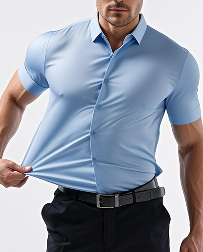 Stretch Dress Shirts for Men Short Sleeve