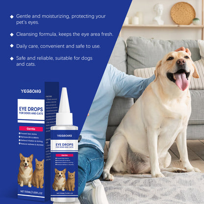 🐾Vet-Approved Eye Drops for Dogs & Cats – Relieve Irritation, Discharge & Allergies!