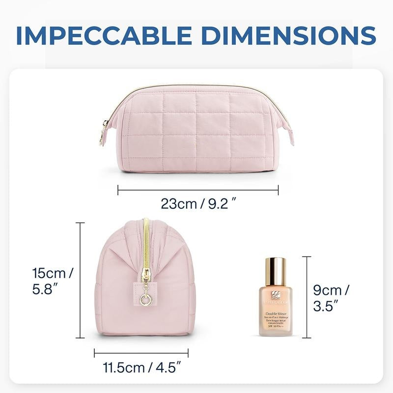 Puffy Padded Travel Cosmetic Organizer for Women