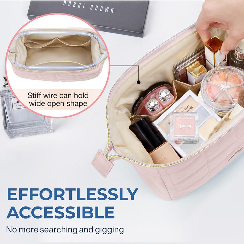 Puffy Padded Travel Cosmetic Organizer for Women