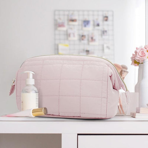 Puffy Padded Travel Cosmetic Organizer for Women