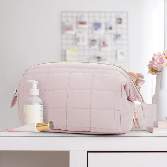 Puffy Padded Travel Cosmetic Organizer for Women