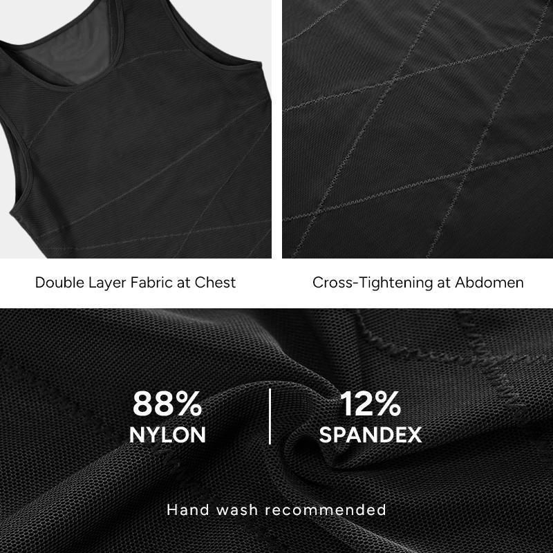 Men's Mesh Breathable Compression Shapewear Vest