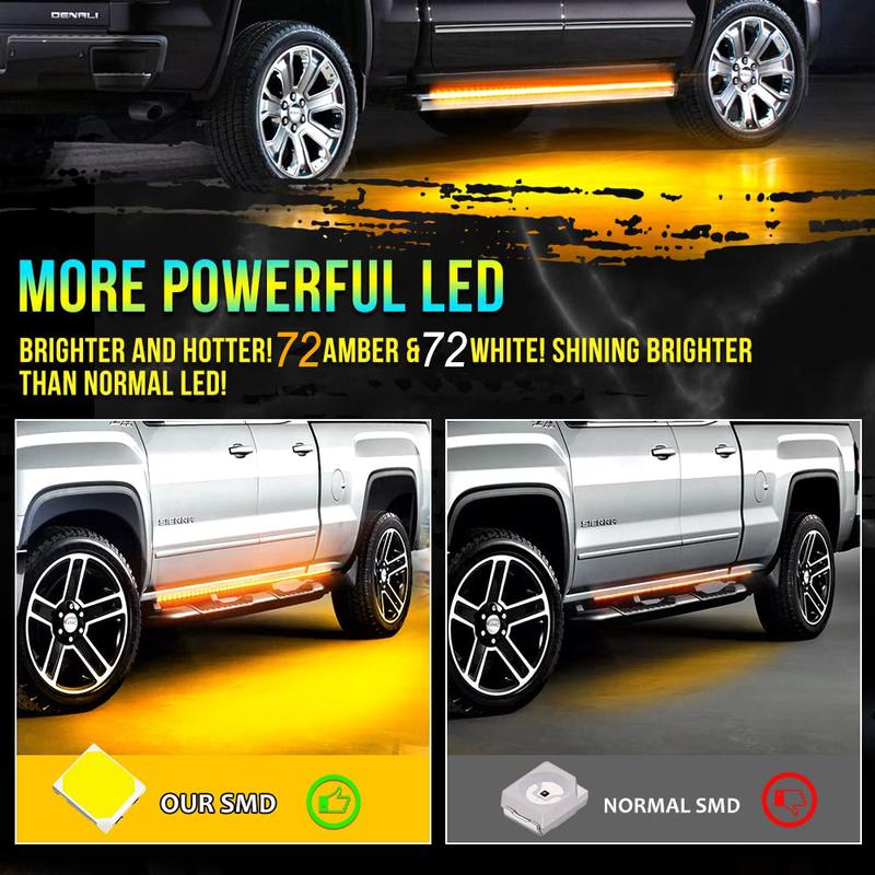2PCs Truck LED Running Board Lights