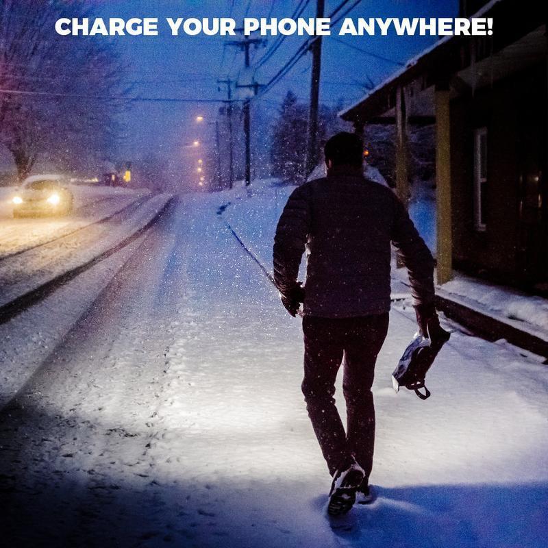 2-in-1 Strong Flashlight (Power Bank) for Outdoor & Emergency