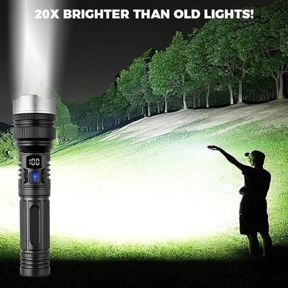 2-in-1 Strong Flashlight (Power Bank) for Outdoor & Emergency