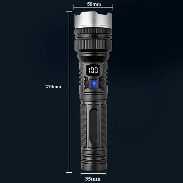 2-in-1 Strong Flashlight (Power Bank) for Outdoor & Emergency