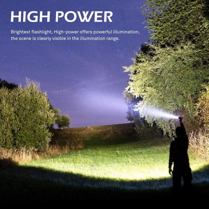 2-in-1 Strong Flashlight (Power Bank) for Outdoor & Emergency