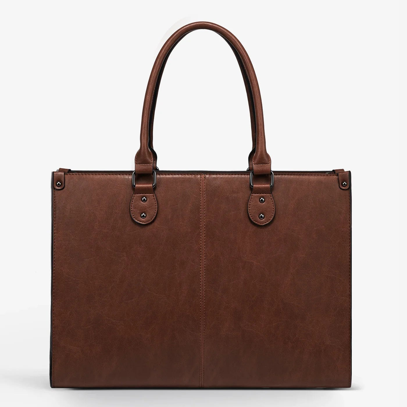 2Pcs Vintage Leather Laptop Bag