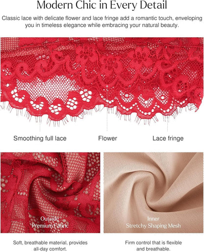 🌸 Lace Smooth Firm Control Bodysuit – Confidence, Sculpted