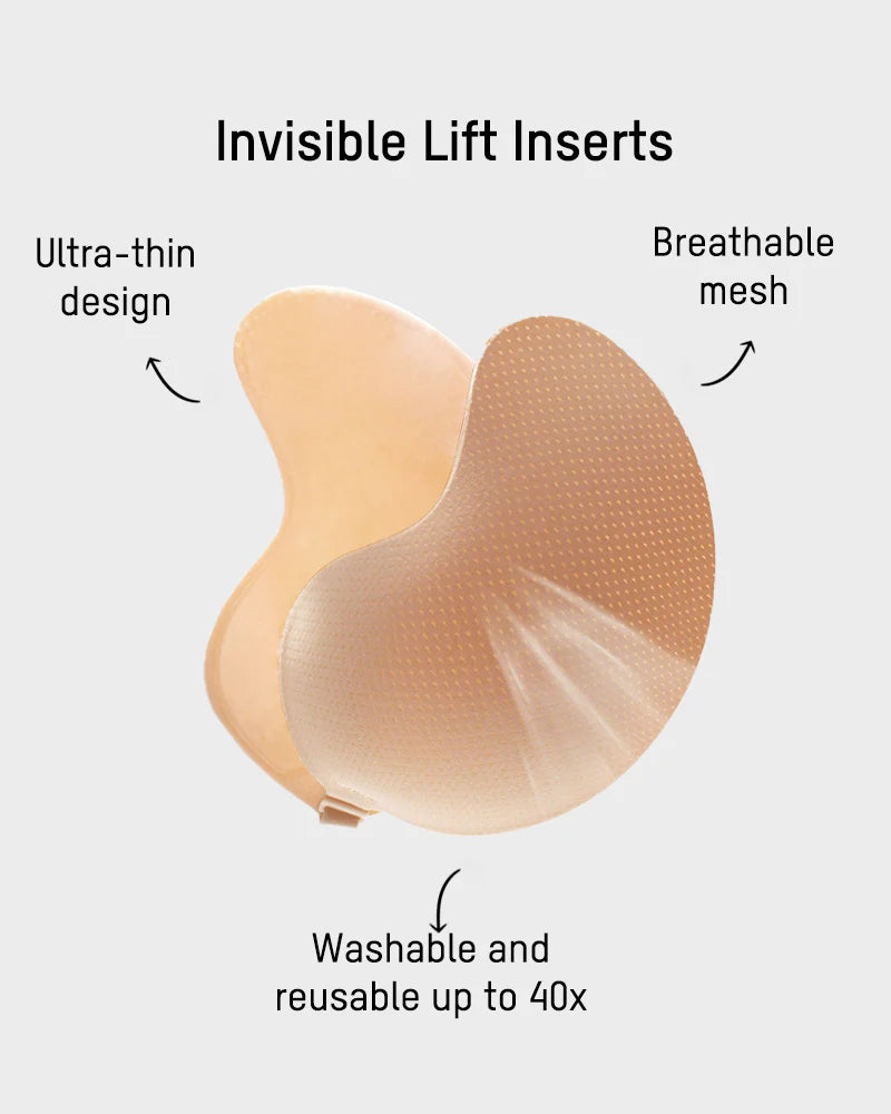 Mango Shaped Breathable Self-Adhesive Invisible Bra (2 Pairs)