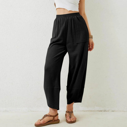 Womens Baggy Wide Leg Pants with Large Pockets
